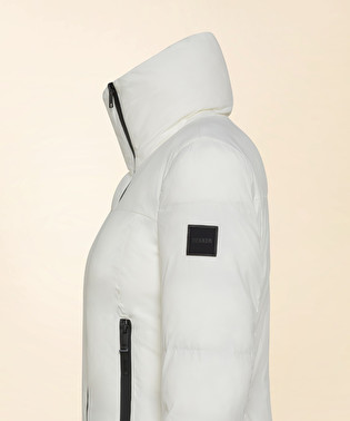 Comfy down jacket with asymmetrical zip | Dekker