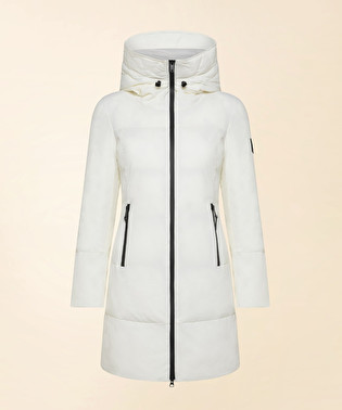 Comfy down jacket with asymmetrical zip | Dekker