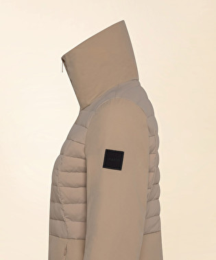 Short double fabric down jacket | Dekker