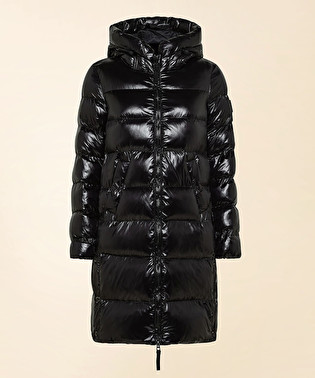 Down jacket with large quilted sections | Dekker