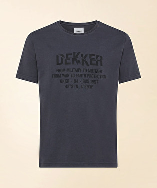Cotton t-shirt with logo print | Dekker