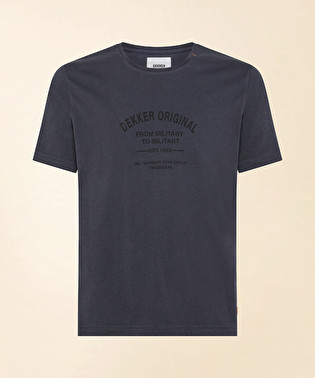 T-shirt con stampa lettering | Dekker