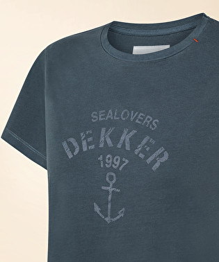 T-shirt with anchor lettering | Dekker