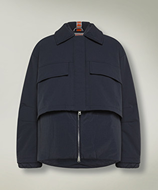 Cropped Tech Jacket in Scuba e Nylon Superleggero | Dekker