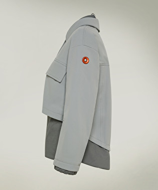 Cropped Tech Jacket in Scuba e Nylon Superleggero | Dekker