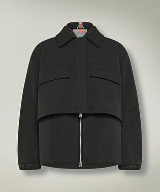 Cropped Tech Jacket in Scuba e Nylon Superleggero | Dekker