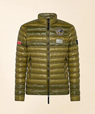 Light down jacket with patches | Dekker