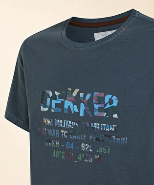 T-shirt in morbido jersey con stampa lettering | Dekker