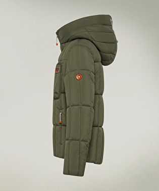 Quilted down jacket with hood | Dekker