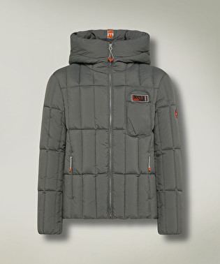 Quilted down jacket with hood | Dekker