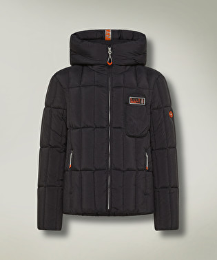 Quilted down jacket with hood | Dekker