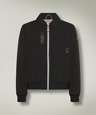 Urban double material bomber jacket | Dekker