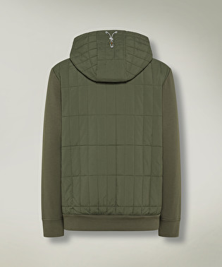 Hybrid sweatshirt with nylon details | Dekker