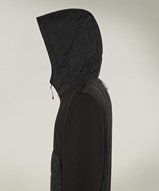 Hybrid sweatshirt with nylon details | Dekker