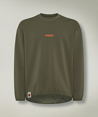 Oversized scuba sweatshirt with logo | Dekker