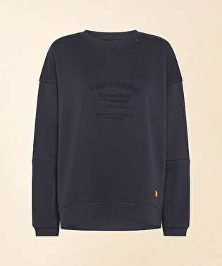 100% cotton sweatshirt with ton-on-ton lettering | Dekker